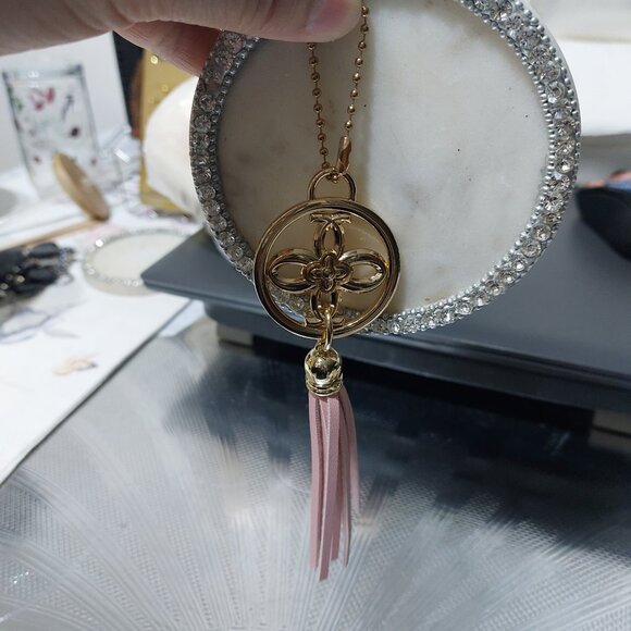 Keychain Handbag Charm Keyring Leather Tassel Accessory - Picture 2 of 4